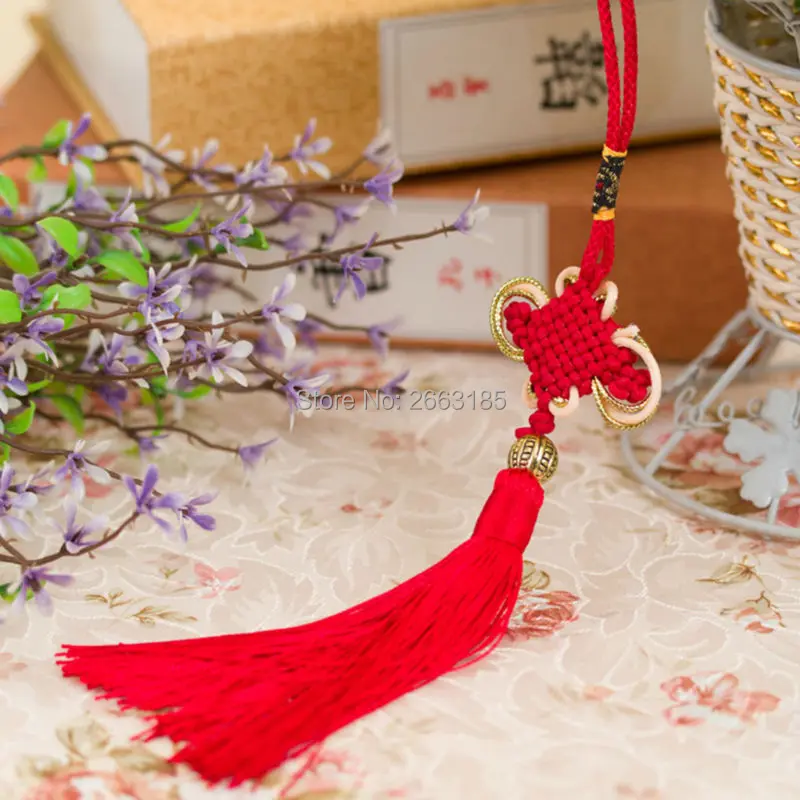 Бесплатная доставка Горячая фэн шуй удача китай узел цвет бусин Кулон талисман