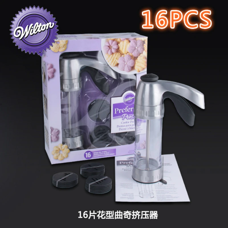 Wilton из нержавеющей стали печенье машина пистолет соковыжималка форма для