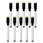 10 шт.компл. черный школьная белая Классная доска ручка сухой маркеры для белой доски встроенный ластик студент детская чертежная ручка принадлежности