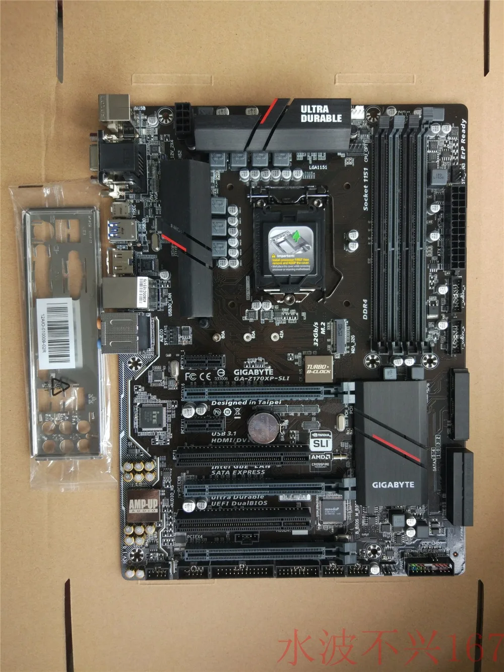 Для Gigabyte GA-Z170XP-SLI оригинальная б/у материнская плата Z170 Socket LGA 1151 DDR4 с поддержкой I7