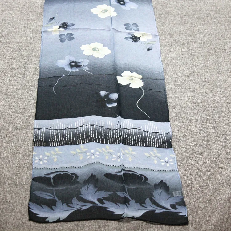 Оптовая продажа по 10 шт. 100% чистый Шелковый жорет платок для шарфа цвет: как на