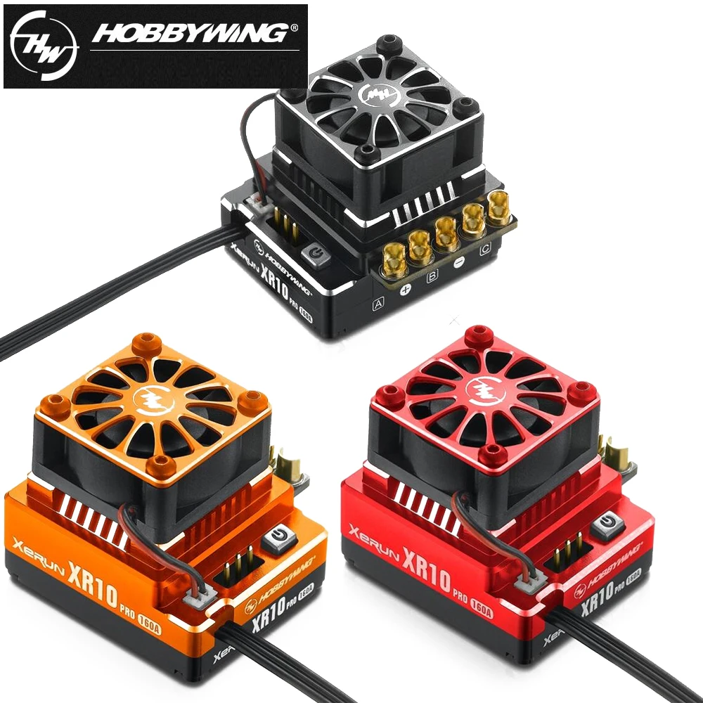 Бесщеточный контроллер скорости RC ESC Hobbywing XERUN XR10 PRO 160A для 1/10 buggy racing drift car|Детали и