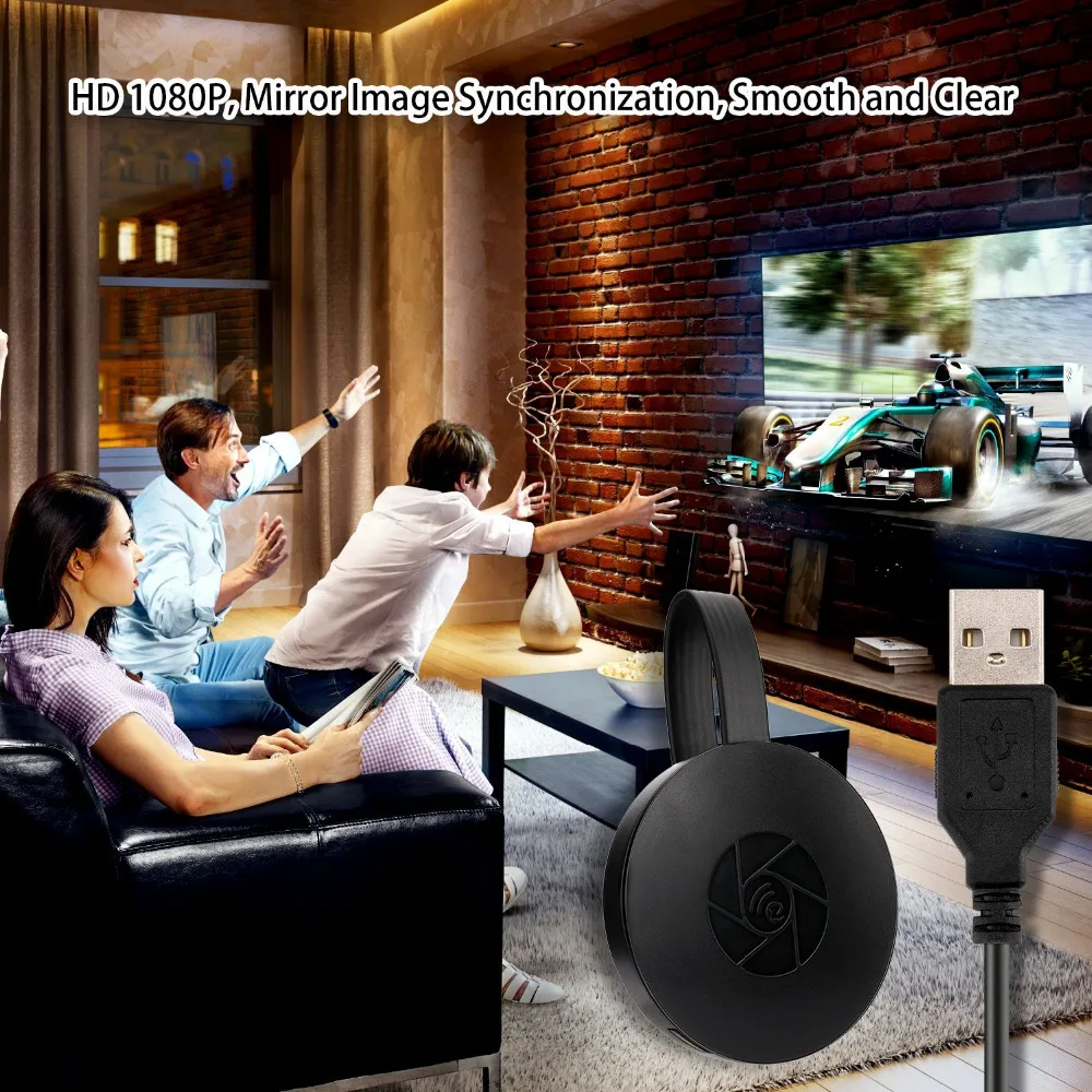 Беспроводной дисплей ключ WIFI Портативный Дисплей приемник 1080P HDMI Miracast для iOS iPhone