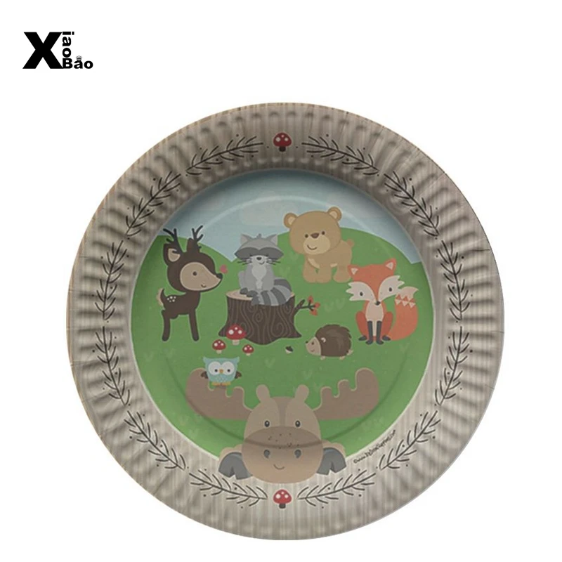 12 шт. деревянные приглашения Поздравительные бумажные открытки джунгли День