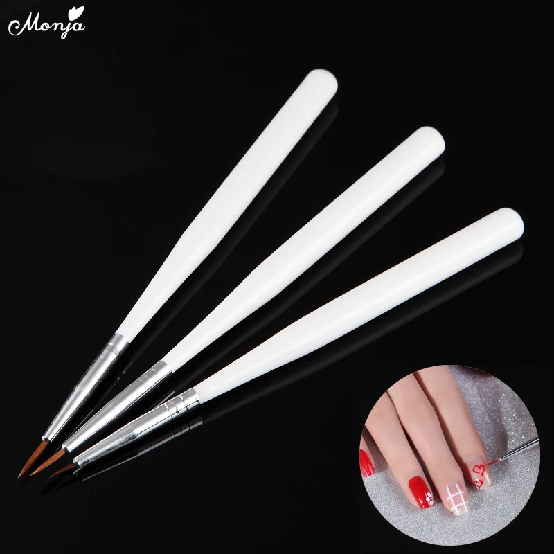 Monja набор инструментов для маникюра из 3 предметов нейл арта с французскими
