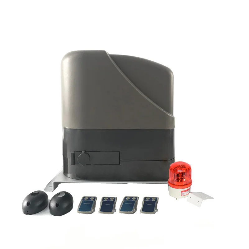 kit4 800 кг сверхмощный 12В постоянного тока 220В переменного тока автоматические раздвижные ворота мотор операторская поддержка батареи(3g GSM открывалка, датчик опционально - Цвет: kit4