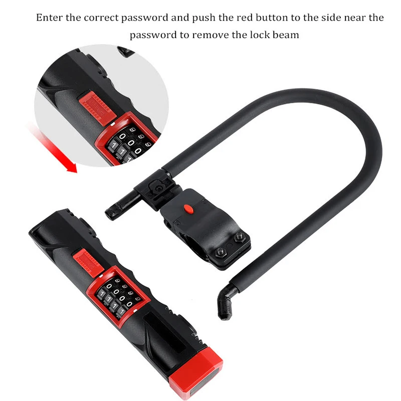 U lock велосипедный кодовый замок для велосипеда candado bicicleta moto rcycle antivol защита от