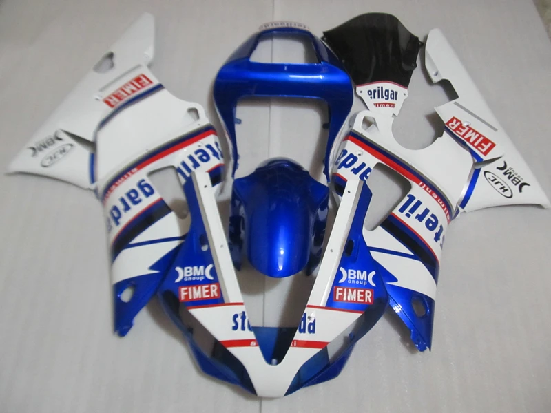 

Топ продаж обтекатель комплект для Yamaha YZFR1 00 01 синий белый черный Обтекатели набор YZF R1 2000 2001 LK36