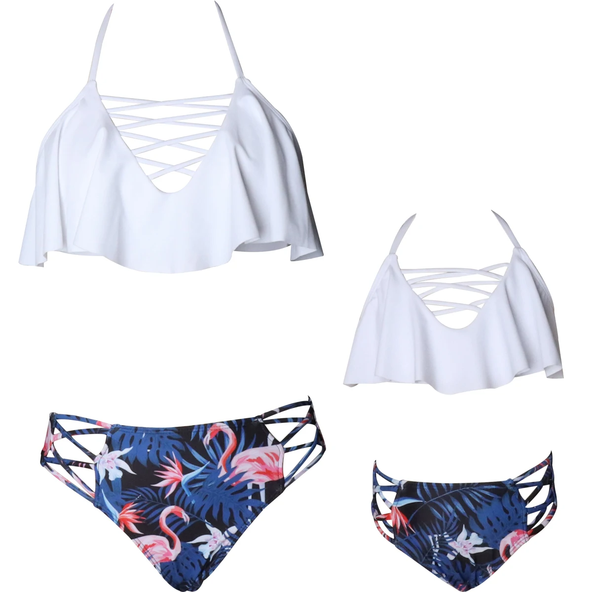 Гофрированный средний пояс Холтер сексуальный бандо Бикини 2019 без спинки бандаж