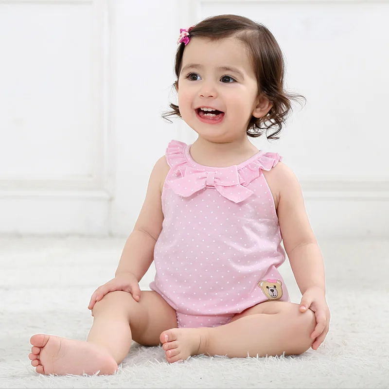 2017 New Baby Girls Jumpsuits & Bodysuits Cotton Newborn Wholesale Sleeveless Girl Clothing Body for | Детская одежда и обувь