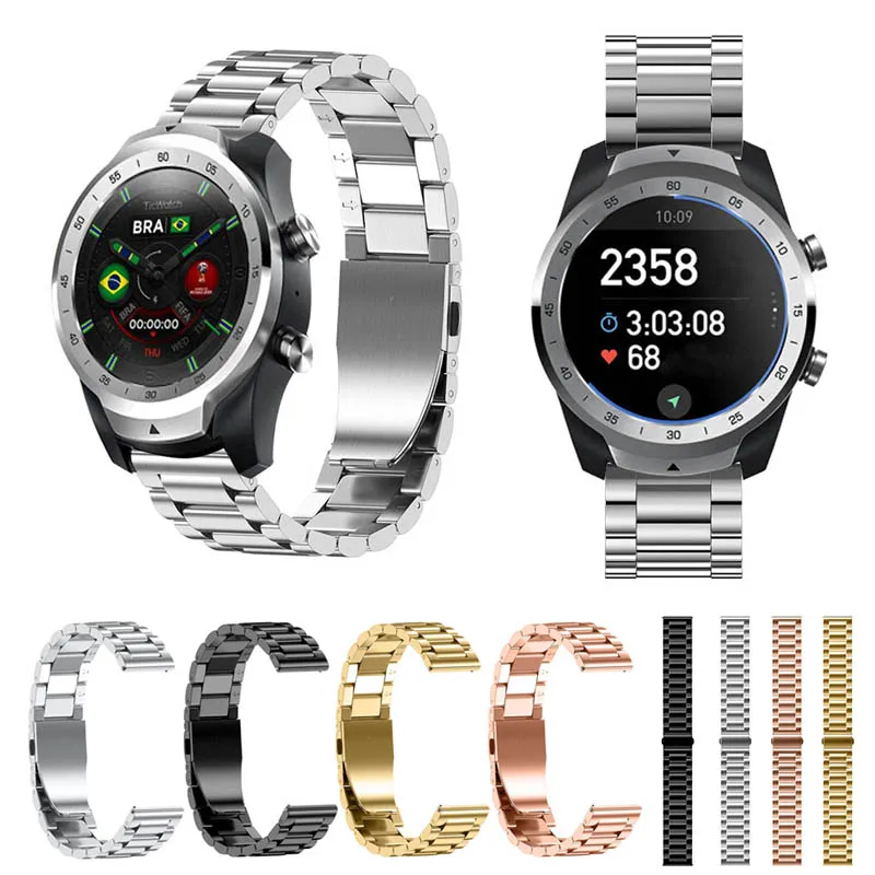 

Etmakit Stainless Steel Bracelet Watch Wrist Band Quick Release Strap Replacement for TicWatch Pro NK-Shopping