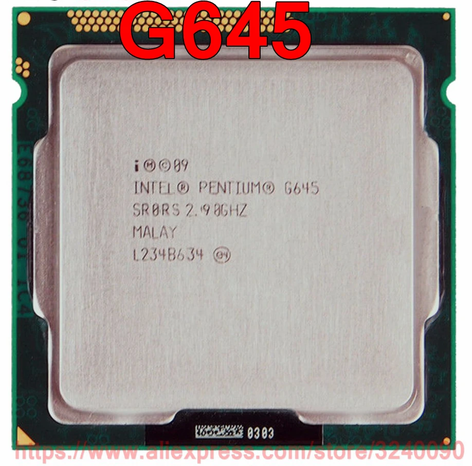 Оригинальный процессор Intel Pentium G645 2 90 ГГц 3 Мб двухъядерный разъем 1155 бесплатная
