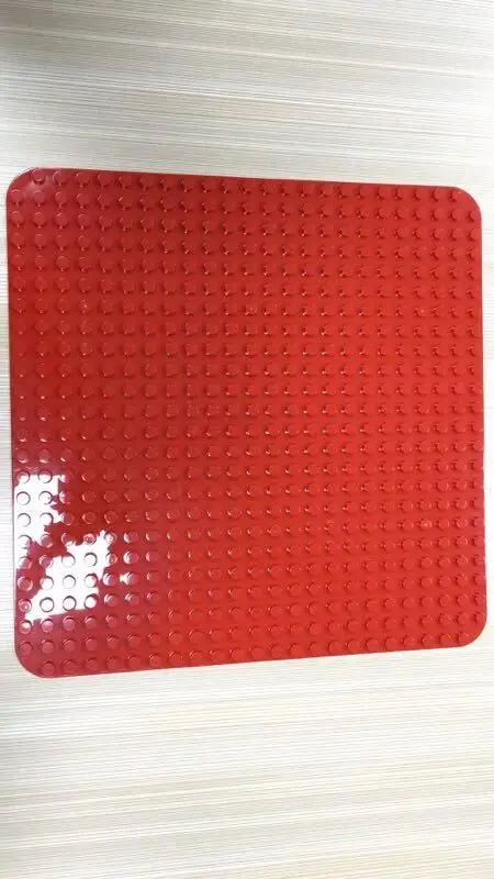 red 572 Duploe большая Базовая пластина для конструктора 24*24 точек 38*38 см 2304 Строительная пластина для строительных блоков игрушки для детей Совместимые с Duplos - Цвет: red