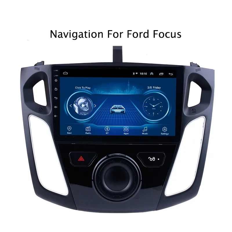 Ectwodvd 9 дюймов Andriod 8 1 Автомобильный gps навигация для Ford Focus 2012 2015 автомобильный DVD