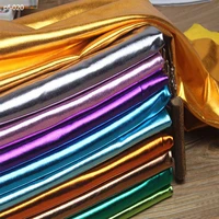 glossy decoration fabric stretch shiny gold foil bronzing spandex for diy stage cosplay costume dress 50cm150cm