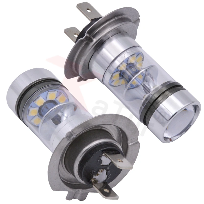 2 шт. Автомобильные светодиодные лампы 100 Вт H7 12 24 в пост. Тока|100w h7|h7 led bulbsmd car |