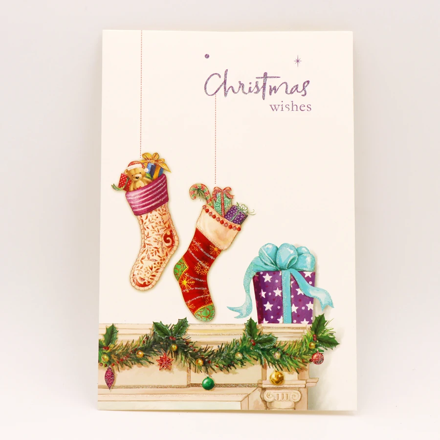 8 шт./компл. с изображением &quotОлень&quot Рождественская открытка для детей на день