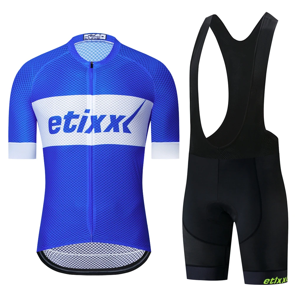 Bib Cycling Set 09 ETIXXL Лето Велоспорт Джерси набор горный велосипед одежда костюм для езды на горном велосипеде одежда Maillot Ropa Ciclismo велосипедные наборы для мужчин - Цвет: Bib Cycling Set 09