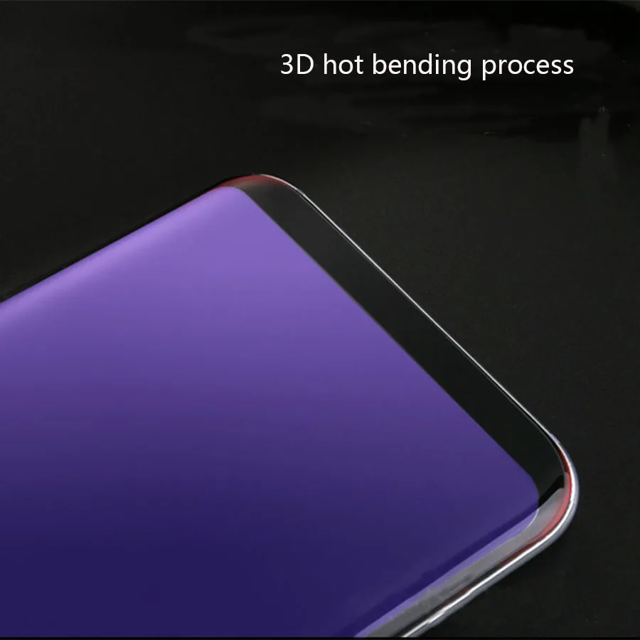 Для samsung S8 Plus, S9 Plus, s10 Plus, Lite, Note 8, 9, анти-УФ, фиолетовый, синий, светильник, отпечаток пальца, закаленное стекло, защита экрана