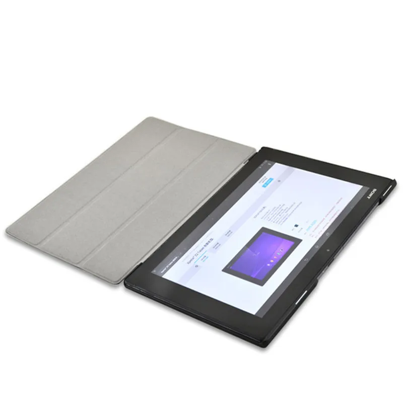 Стильный кожаный чехол для sony Xperia Tablet Z2+ Магнитный чехол-подставка для ПК+ Защитная пленка для экрана+ сенсорный стилус в подарок