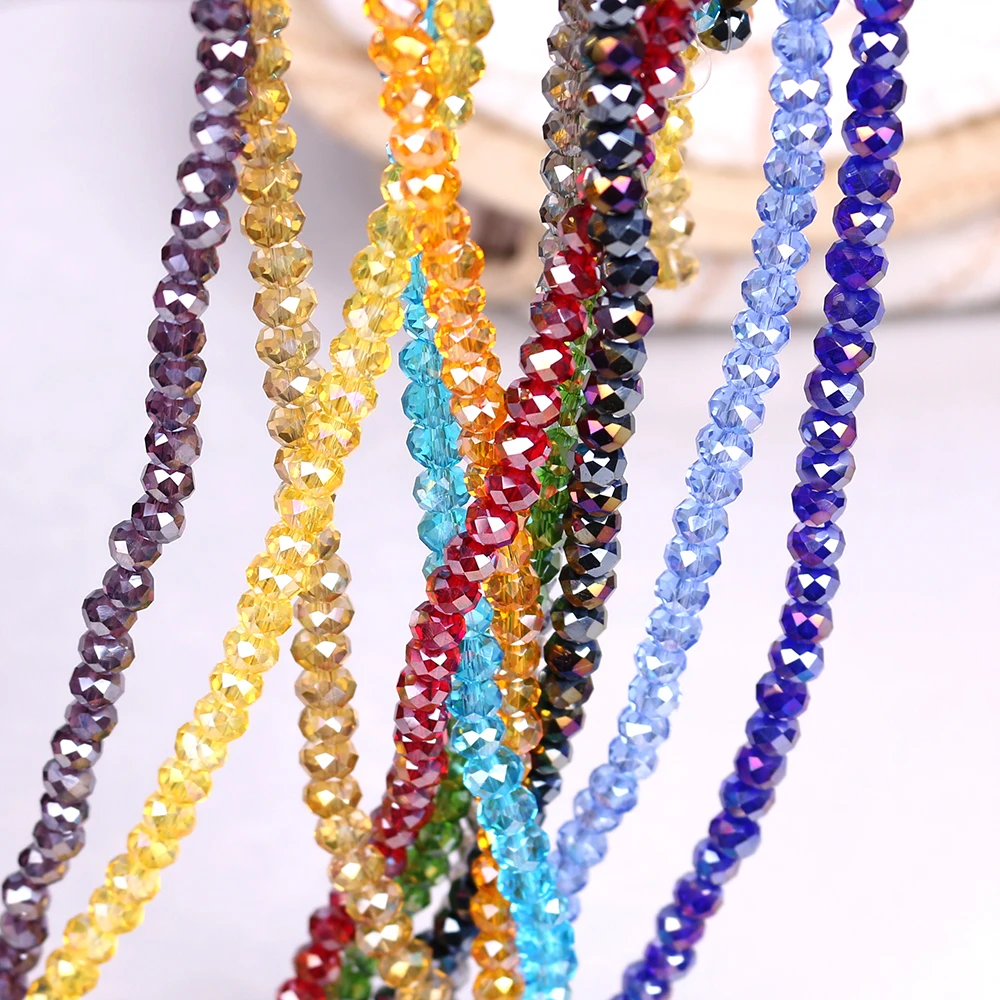 Круглые бусины из хрустального стекла 380 шт./лот 1 5x2 мм|faceted rondelle beads|fashion beadsbeads fashion |