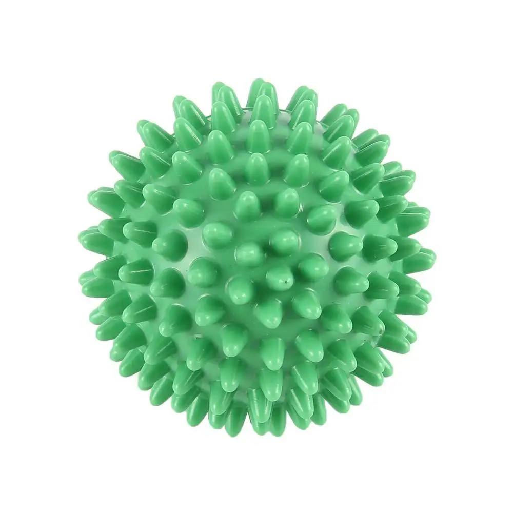 light green 6 см ПВХ высокой плотности колючий Массажный мяч боль в ногах подошвенный фасциит Reliever лечение Ежик мяч акупрессурный массажер мяч - Цвет: light green