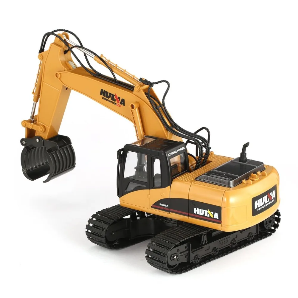 HUINA 1570 1/14 2,4G RC timber Metal Grab Wood 16ch Engineering гусеничный грузовик Игрушечная машина RTR строительная машина со световыми игрушками