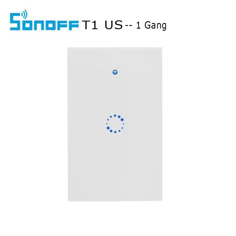 Sonoff T1 US Smart Wifi настенный выключатель света 1 2 3 Gang Touch/WiFi/315 RF/APP удаленный умный дом