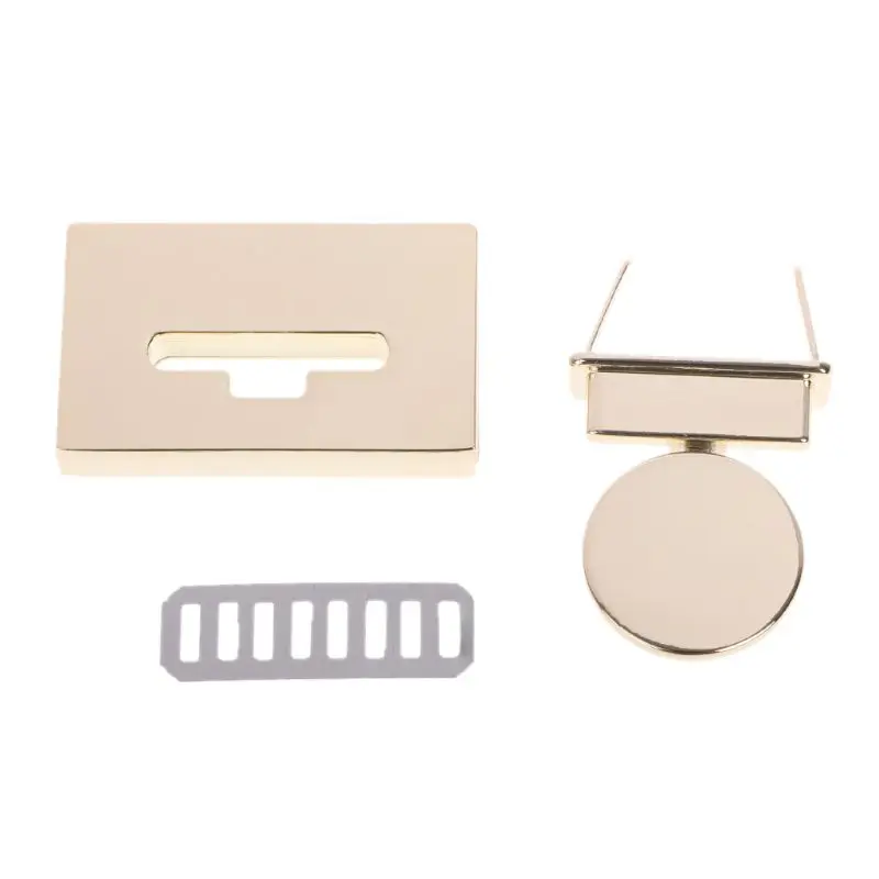 

New Rectangle Clasp Turn Lock Twist Locks Metal Hardware For DIY Handbag Bag Purse