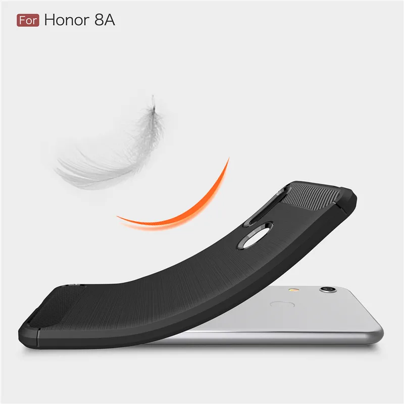 Чехол для Huawei Honor 8A чехол телефона ударопрочный силиконовый матовый Стильный Fundas