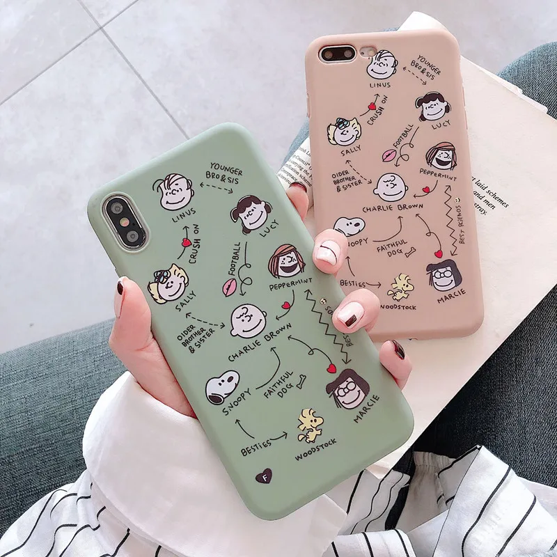 Чехол для телефона Cartonn Charlie коричневый силиконовый чехол с граффити iPhone 7 8 6s 6 Plus X