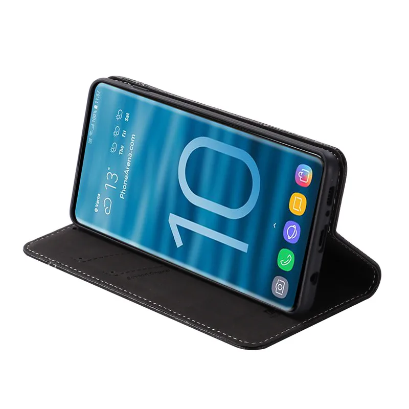GEBEI Роскошный чехол из натуральной кожи для samsung Galaxy S10 Plus S10 Lite S10e Магнитный флип-чехол для мобильного телефона S10Plus чехол-кошелек