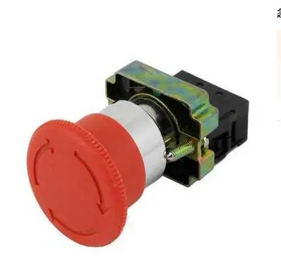 

XB2 BS542 600V 10A 1NC RED Twist Release Emergency Stop Industrial Machine Switch Push Button Mushroom XB2BS542