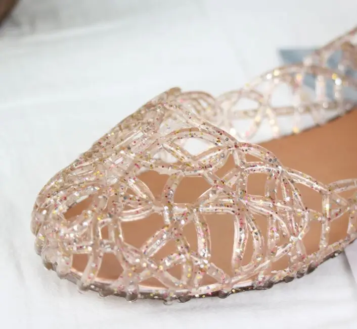 Women's Sandals 2019 Fashion Lady Girl Sandals Summer Women Casual Jelly Shoes Sandals Hollow Out Mesh Flats size 36-41