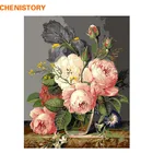 CHENISTORY красивый розовый цветок Diy искусственная Картина на холсте Современная домашняя Настенная картина для гостиной искусство