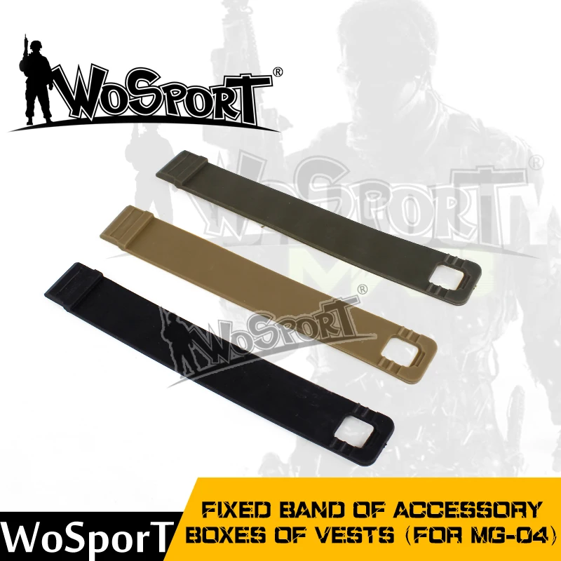 

WOSPORT Tactical Fixed Band of Accessory Boxes of Vests Outdoor TPU MG-04 Box Tape for Airsoft Paintball Hunting Army Military