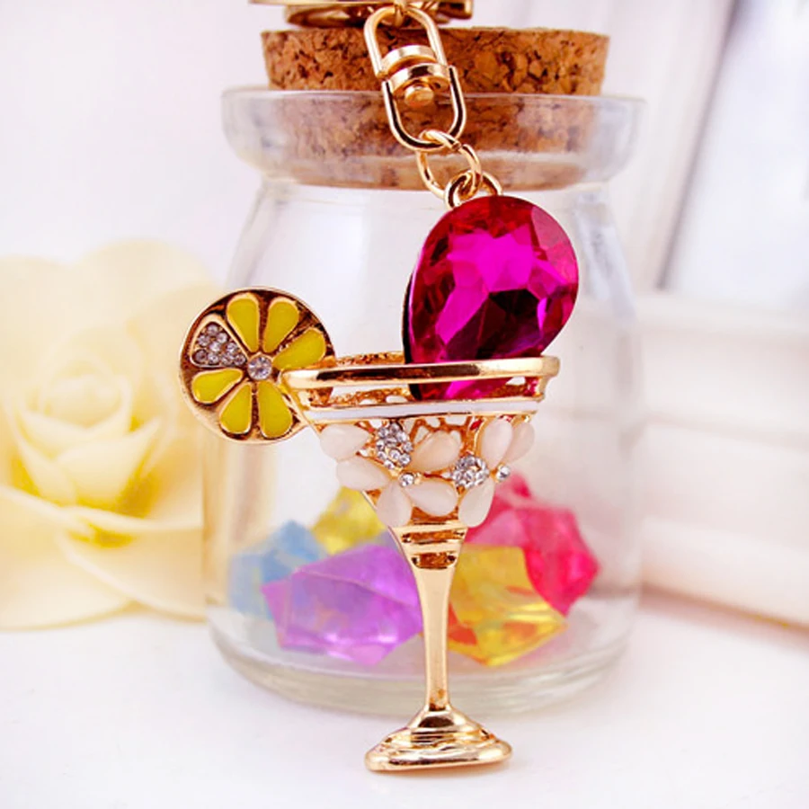 Модный женский брелок с кристаллами подвеска для подарка металлические