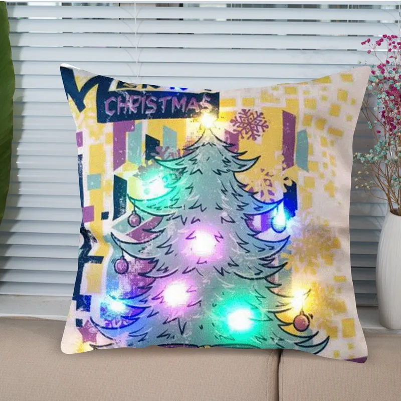 Hoomall 45x45 см Светодиодная Диодная светящаяся светодиодная крышка льняные одеяла