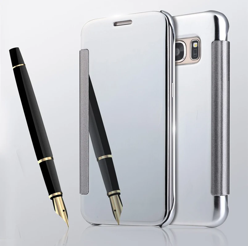 500 шт./лот умный защитный чехол для сна прозрачный зеркальный УФ с откидной