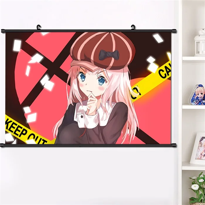 W Японское аниме Kaguya-sama: Love Is War Shinomiya Kaguya настенный Свиток Плакат манга настенные подвесные плакаты украшение дома 40*60 см - Цвет: W