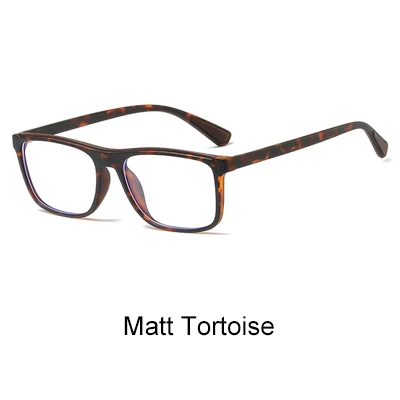 Matt Tortoise Ralferty, квадратные очки, оправа для мужчин и женщин, дизайнерские, TR90, анти-синий светильник, очки, очки, по рецепту, близорукость, oculo de grau, F8042 - Цвет оправы: Matt Tortoise