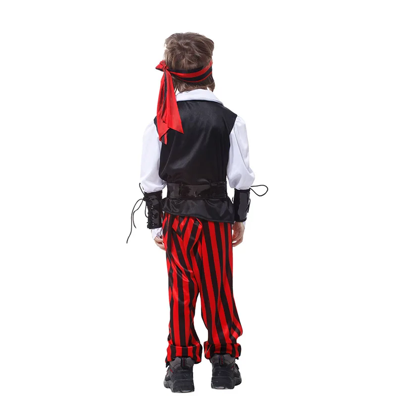 

Boys Halloween Pirate Costume Cosplay Kids Children Carnival Pirate Role Play Cosplay Fancy Dress Suit