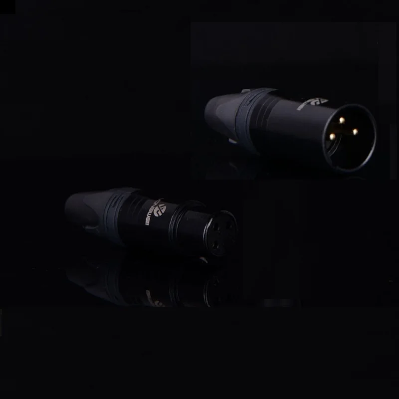 Позолоченный 3Pin XLR Мужской Женский аудио разъем аудио микрофонный кабель разъем XLR адаптер конвертер Черный Белый