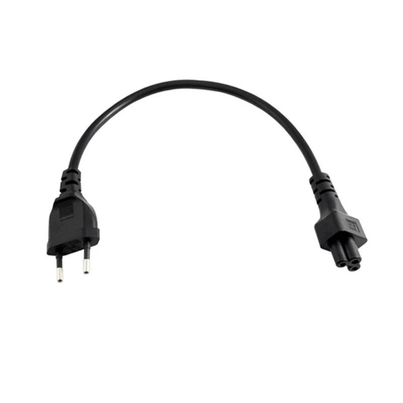 2 шт. ЕС адаптор питания со шнуром Европейский 2pin штекер к IEC 320 C5 Micky Кабель адаптер