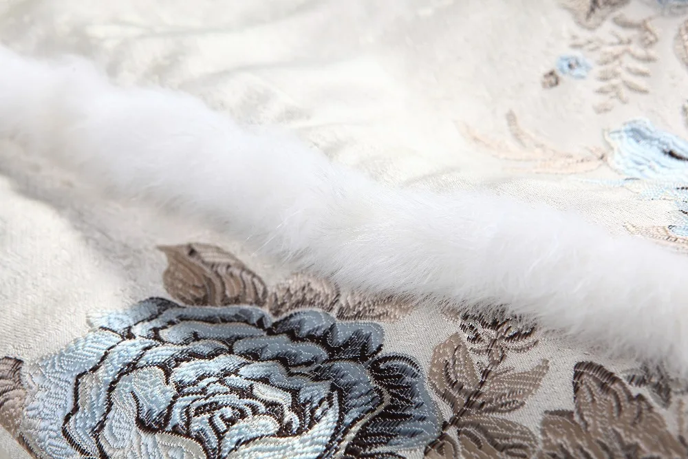 Тонкое пальто cheongsam, новинка, высокое качество, Осеннее тонкое пальто в китайском стиле с цветами, ретро Женская одежда, зимняя куртка с длинными рукавами