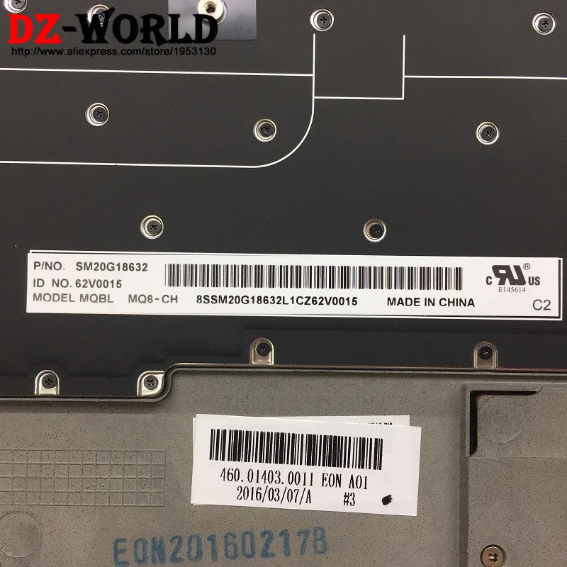 Клавиатура CH New/Orig для Thinkpad X1 Carbon 3rd Gen 3 20BS 20BT Swiss с подсветкой и сенсорной панелью