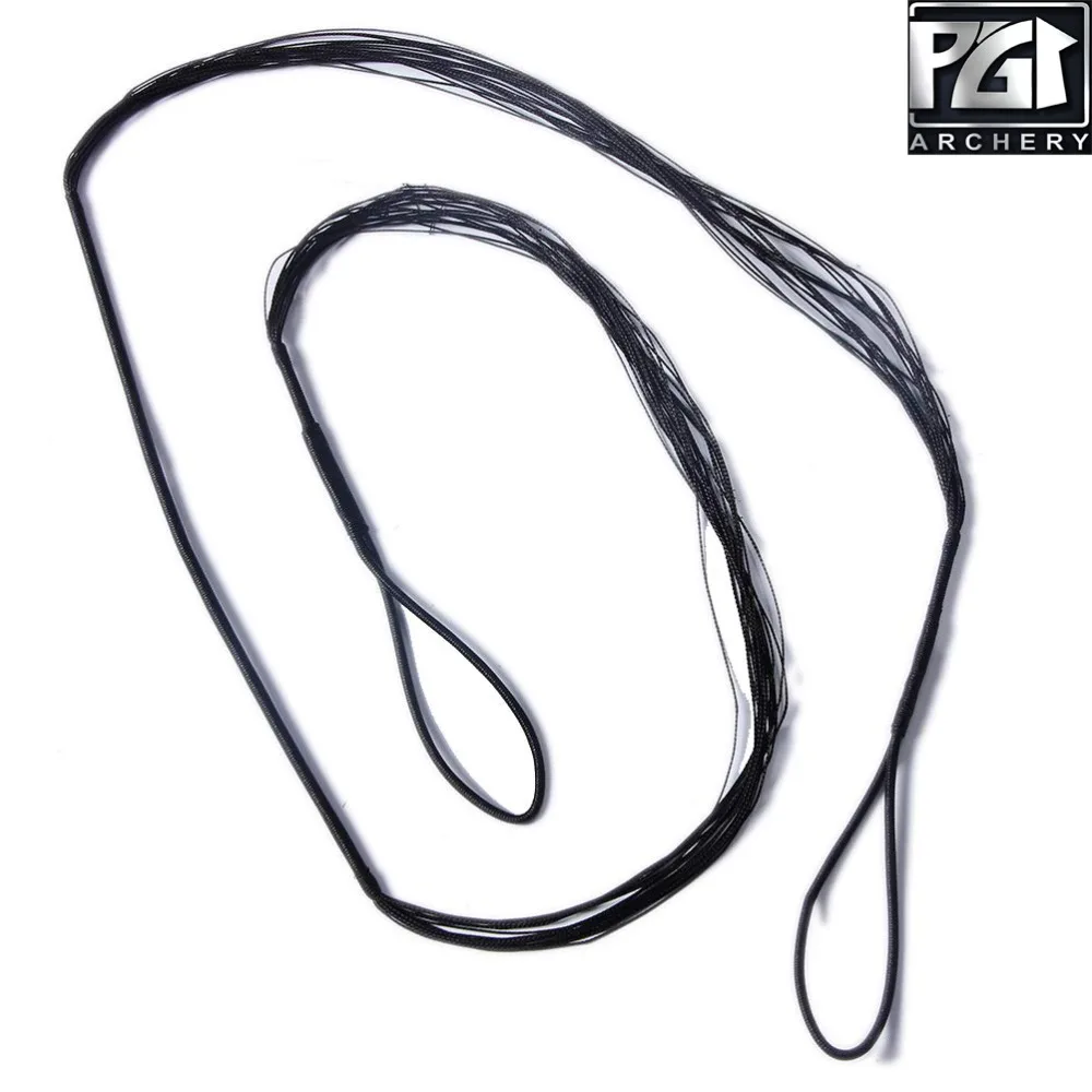 PG1ARCHERY Archery Bowstring 12 нитей ручной работы для рекурсивного традиционного Лука 46 &quot