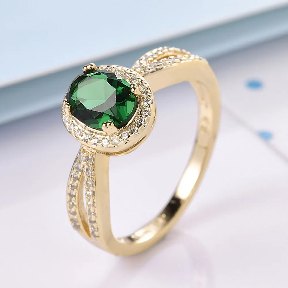 Женские кольца MOLIAM светло синие/зеленые средней длины с фианитом Рождественский