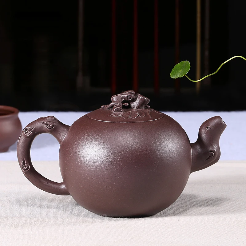 375cc аутентичный Исин Чайник Китайский Здоровый фиолетовый глина бутик Белка