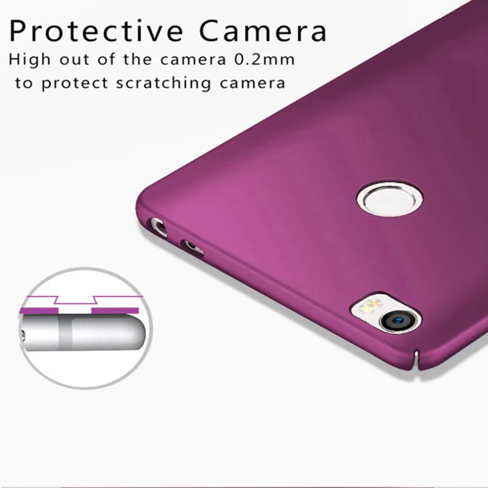 Luxury Design Frosted Phone Case For Xiaomi Mi max PC 360 Fulls Fasion Plain Hard Back Cover Mimax Bag |